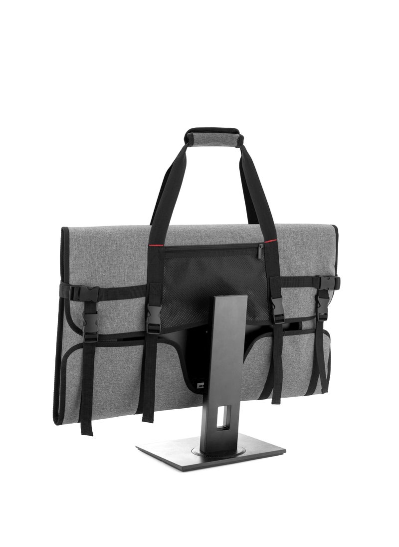 Trunab Trunab Travel Carrying Case for 27" LCD Screens and Monitors, With Padded Velvet Lining, Protective Monitor Bag Compatible With iMac 27" and Accessories, Grey (Patented Design)  - Image 1