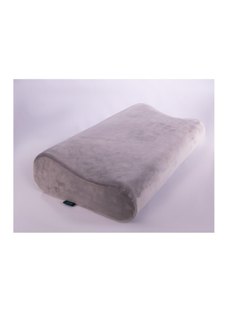 Max Comfort Max Comfort Memory Foam USA Neck Pain Prevention Pillow (60 * 30 * 11, Gray)  - Image 3