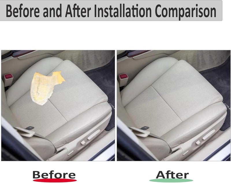 Priprilod LA00 LA03 Tan Leather Driver Side Bottom Replacement Seat Cover for Lexus GS300 GS350 GS430 GS450H GS460 (2006-2009) - Image 2