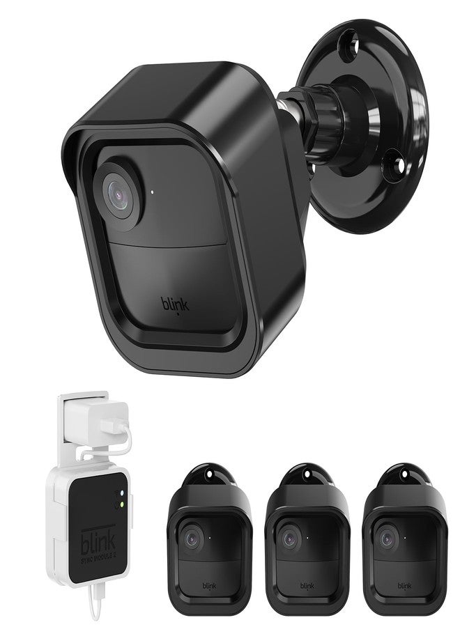 HOGEE All-New Blink Outdoor 4 (4th Gen) Camera Mount, Weatherproof Protective Housing and 360° Adjustable Mount with Sync Module 2 Outlet Mount - 3 Pack (Blink Camera are Not Included) - Image 1