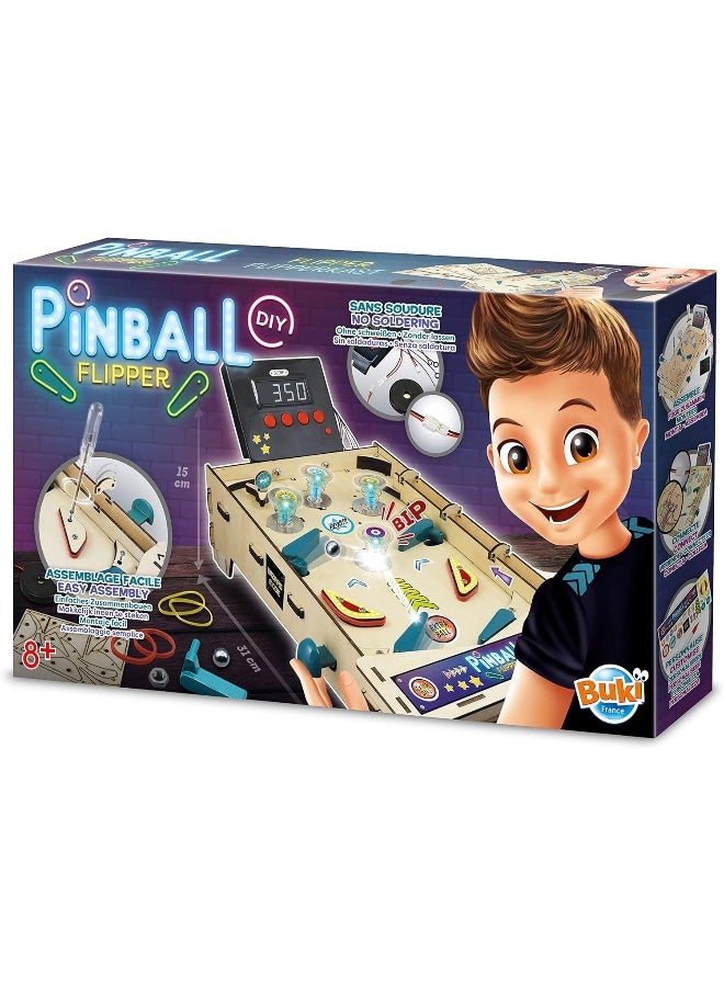 Buki France BUKI France DIY Pinball Flipper Game - Image 1