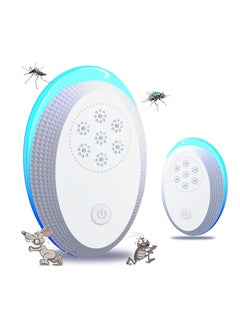 Ultrasonic Pest Repeller Electronic Insect Repellent Mouse Traps for Indoors Mosquito Spider Repellent Plugin Efficient Repelling Rat Spider Mosquitoes Mouse Cockroach Bed Bug Fleas 2 Packs