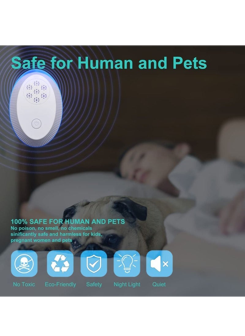 SYOSI - Ultrasonic Pest Repeller Electronic Insect Repellent Mouse Traps for Indoors Mosquito Spider Repellent Plugin Efficient Repelling Rat Spider Mosquitoes Mouse Cockroach Bed Bug Fleas 2 Packs - Image 1