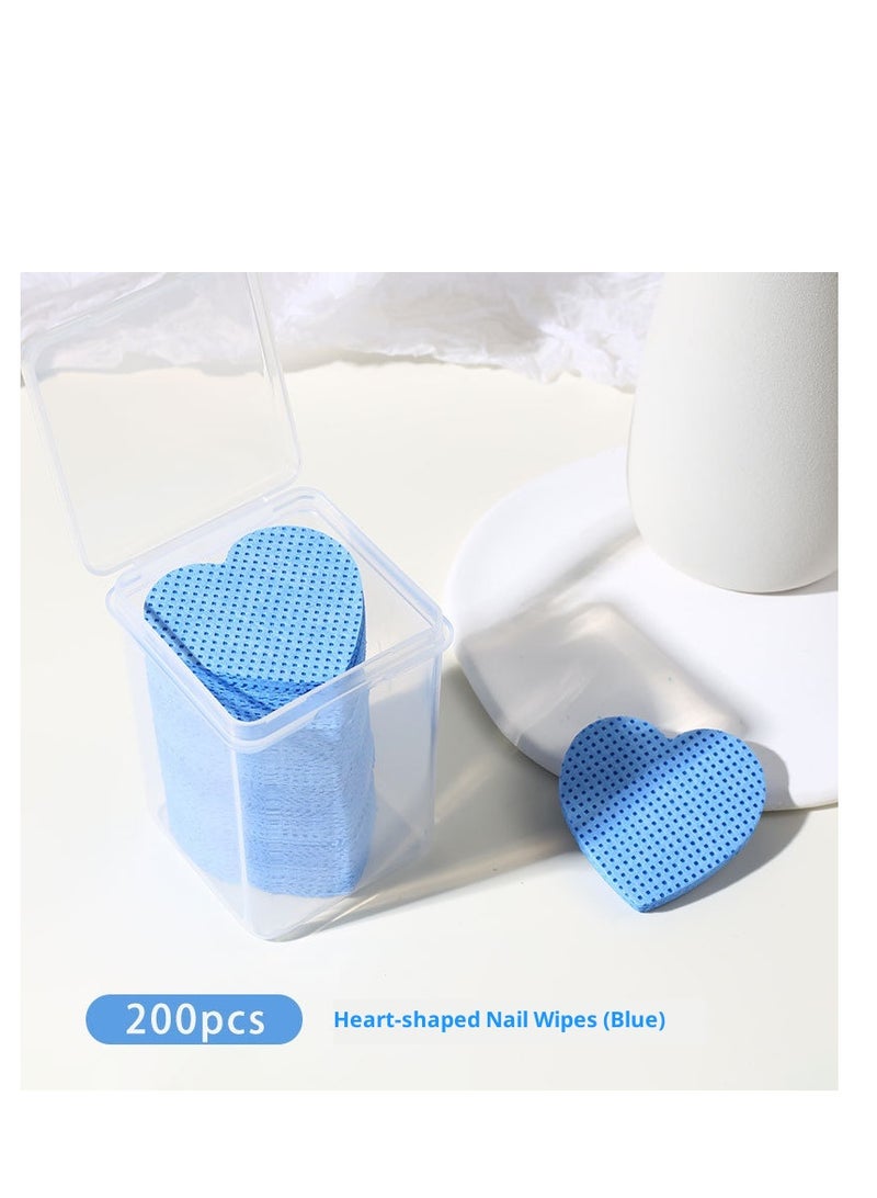 Nail Wipe Cotton Pads, Gel Nail Polish Remover Set, Nail Polish Remover Cotton Pads, Disposable Nail Wipes, Pure Natural Cotton Fiber, Suitable for Home or Salon - Image 1