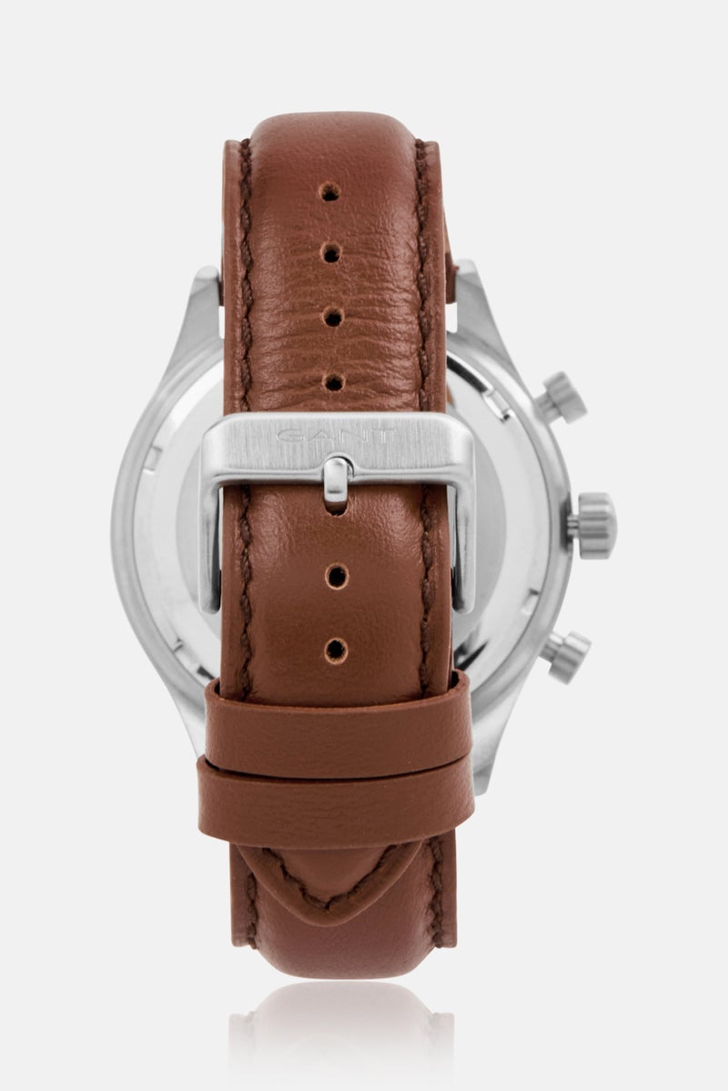 GANT Men G GWW70408 Analog Leather Watch 44 mm, Brown  - Image 3