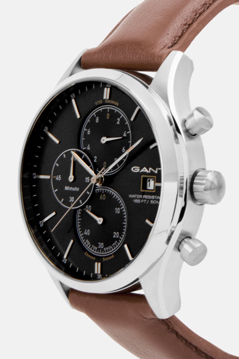 GANT Men G GWW70408 Analog Leather Watch 44 mm, Brown  - Image 4