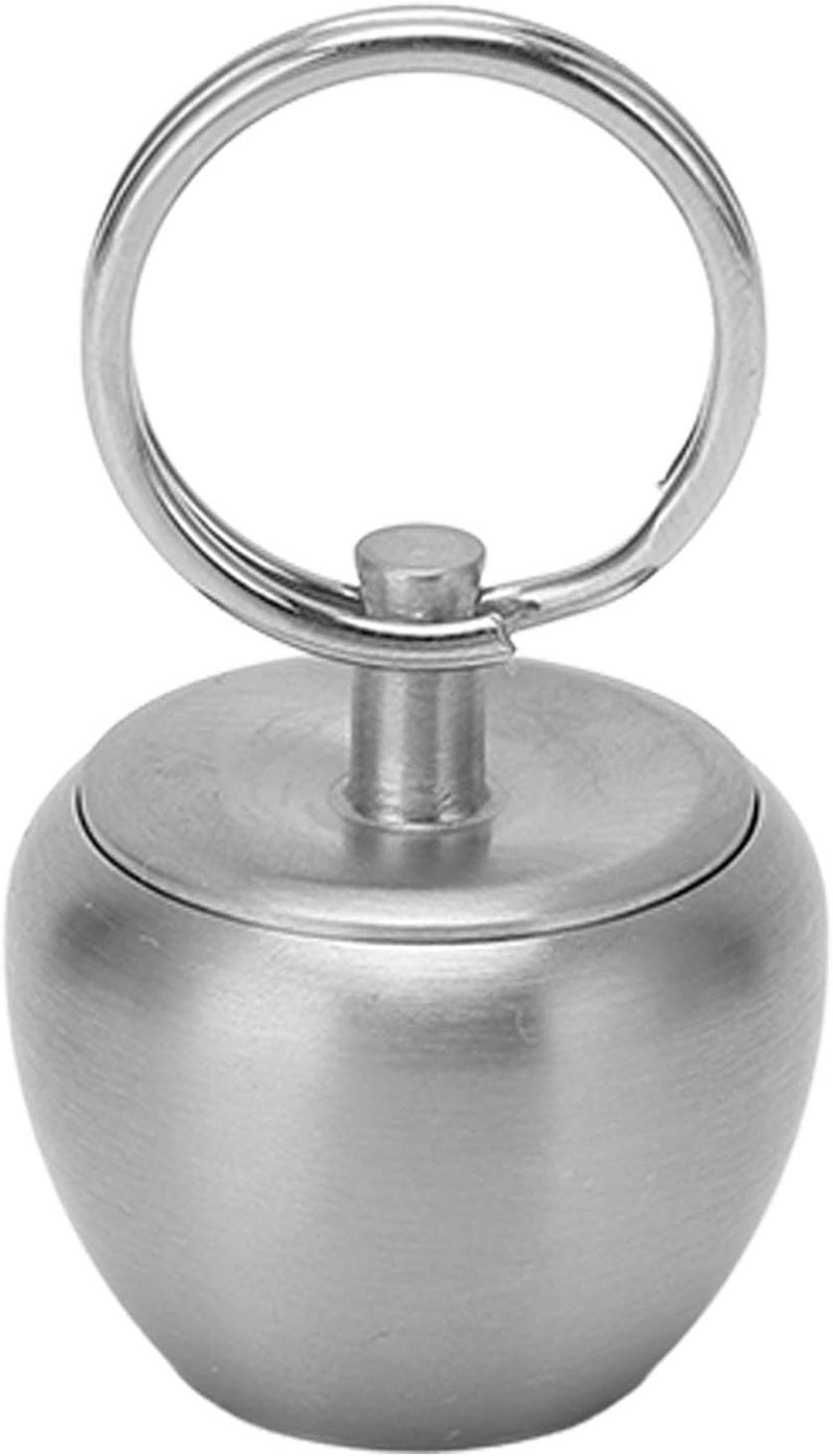 Stainless Steel Capsule Case Airtight Leakproof Keychain Container 2PCS Portable Holder for Vitamins Travel Hiking Camping Outdoor - Image 3