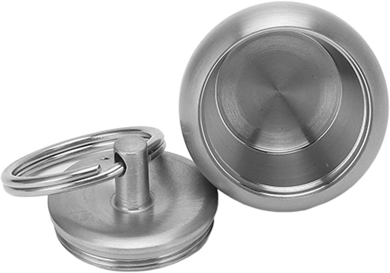 Stainless Steel Capsule Case Airtight Leakproof Keychain Container 2PCS Portable Holder for Vitamins Travel Hiking Camping Outdoor - Image 5
