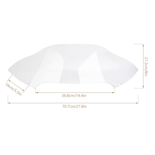 Drytuns Motorcycle Windshield for Harley Touring Road Glide FLTR 2015-2022 (Clear) - Image 3