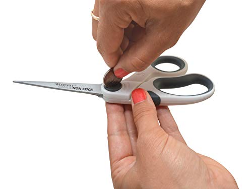 Westcott 8" Bent Titanium Bonded Non-Stick Craft Scissors with Adjustable Glide Feature (16374) - Image 4