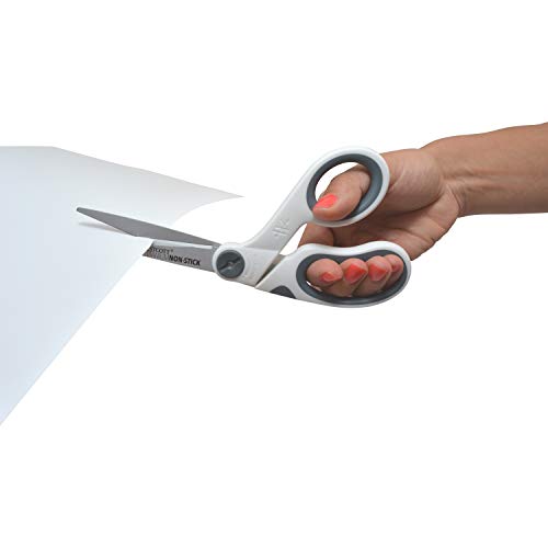 Westcott 8" Bent Titanium Bonded Non-Stick Craft Scissors with Adjustable Glide Feature (16374) - Image 3