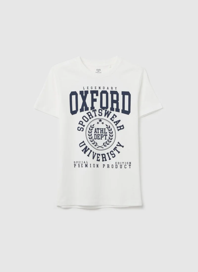 Ovs T-Shirt In  With ''Sportswear University� Print