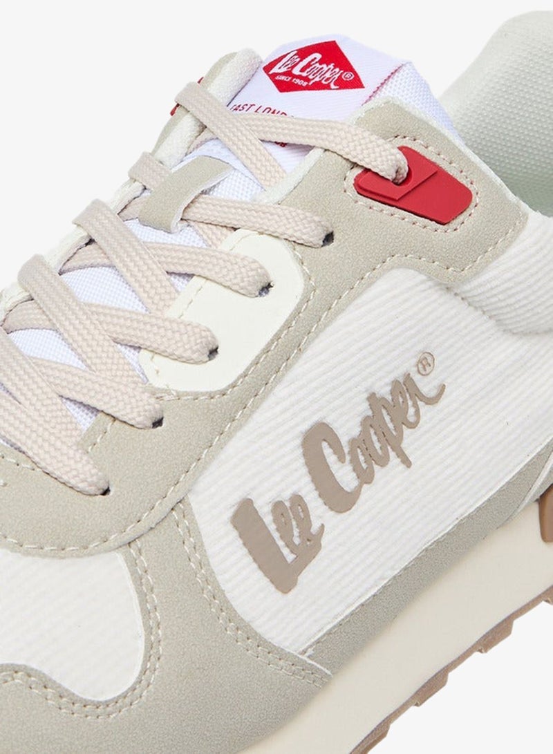 Lee Cooper Men's Panelled Lace-Up Sneakers with Pull Tabs - Image 4