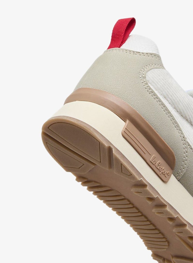 Lee Cooper Men's Panelled Lace-Up Sneakers with Pull Tabs - Image 5