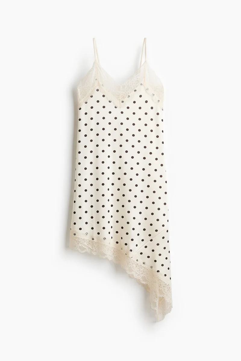 H&M  Lace-trimmed slip dress for Women | Best Price UAE