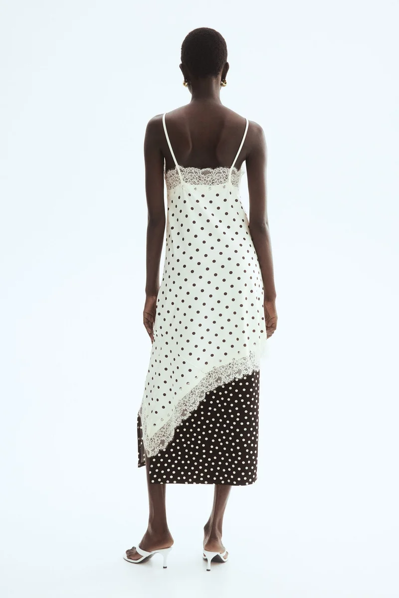 H&M  Lace-trimmed slip dress for Women | Best Price UAE