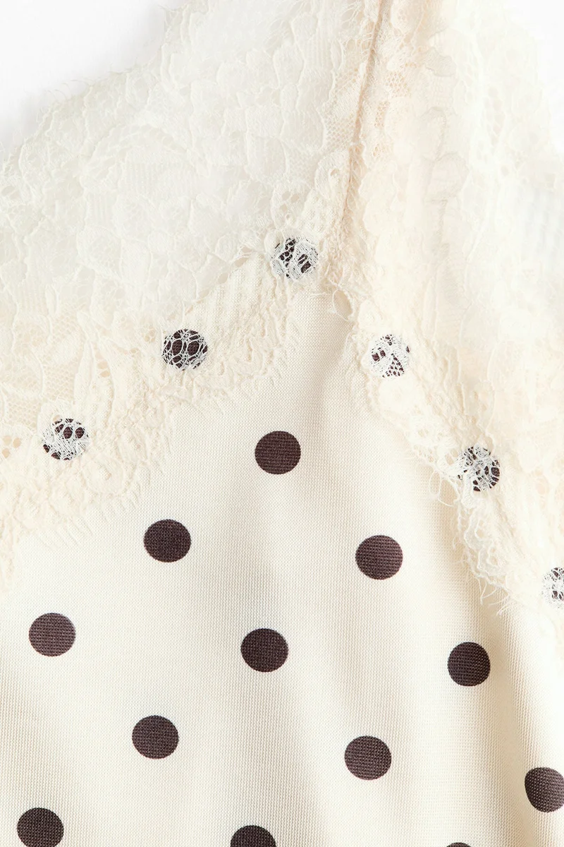 H&M  Lace-trimmed slip dress for Women | Best Price UAE