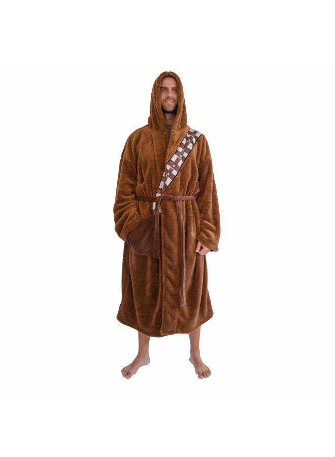 STAR WARS Chewbacca Hooded Bathrobe For Adults | Big And Tall XXL - Image 2