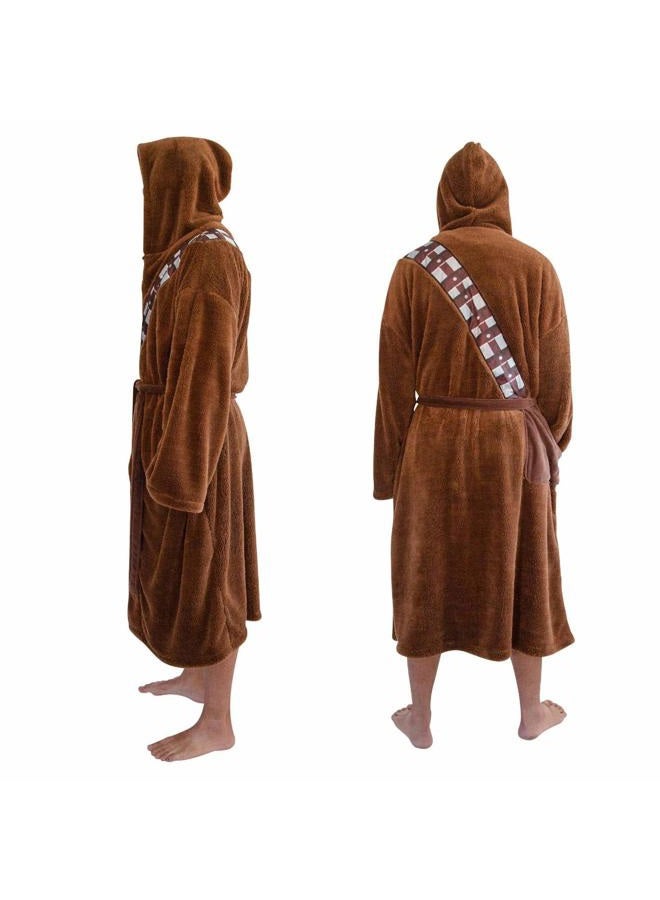 STAR WARS Chewbacca Hooded Bathrobe For Adults | Big And Tall XXL - Image 3