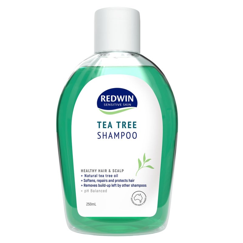 Redwin Tea Tree Shampoo 250ml Hair revitaliser for healthy looking hair for sensitive skin import from Australia - Image 1