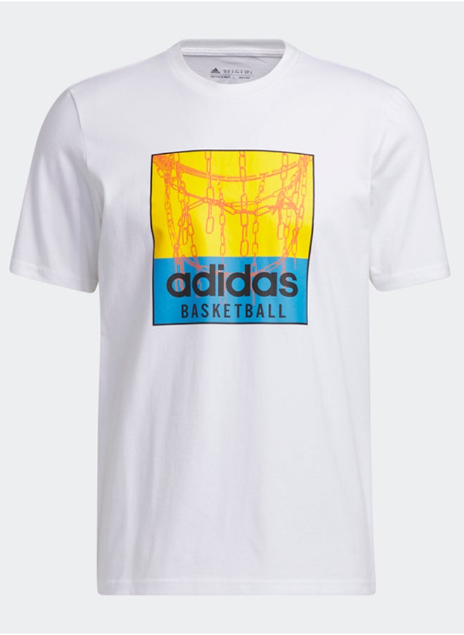 adidas Originals - Chain Net Basketball Graphic T-Shirt - Image 1