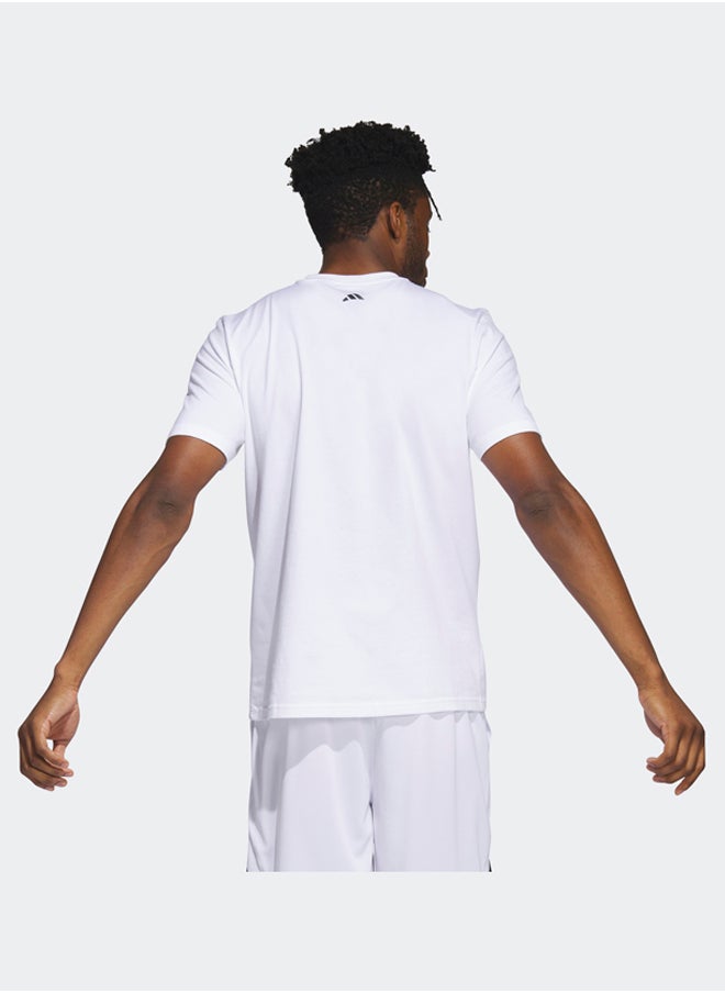 adidas Originals - Chain Net Basketball Graphic T-Shirt - Image 1