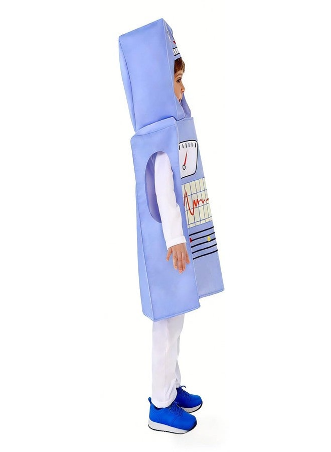 GRAJTCIN Unisex Robot Costume for Kids Funny Printed Space Themed Robot Outfits for Boys and Girls(Blue, 7-10 Years) - Image 2