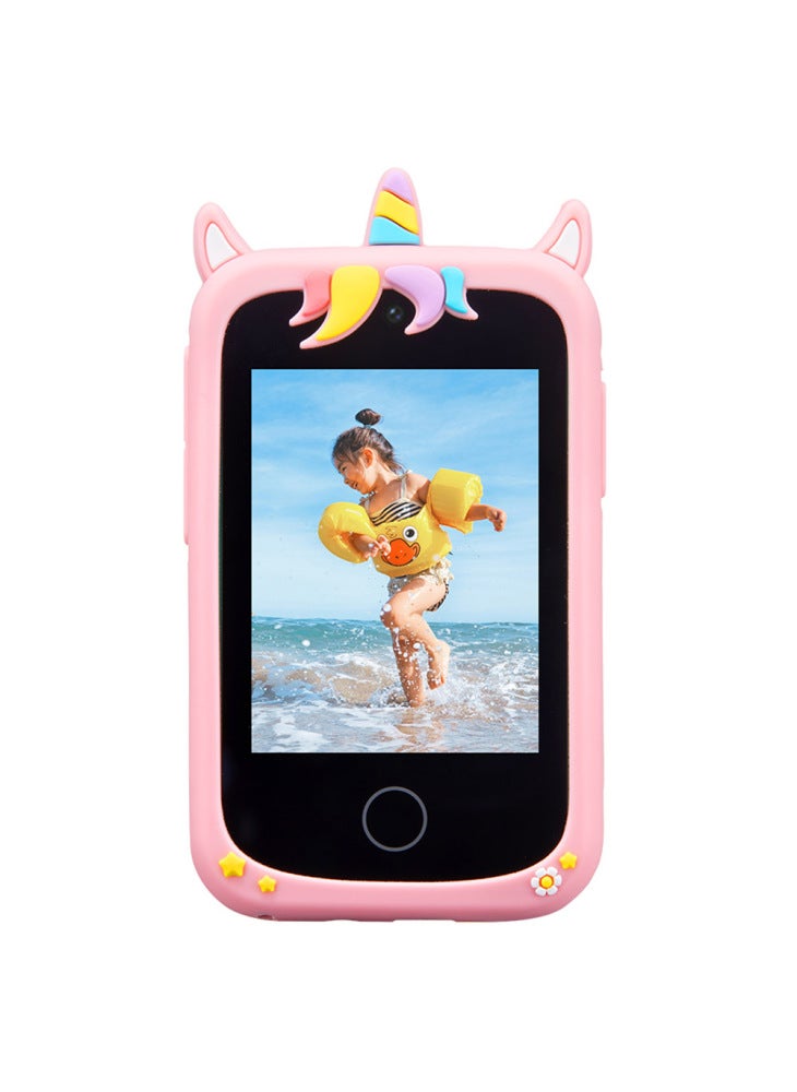 Generic Z10 X Type 2.8 Inch Touch Screen Kids Toy Phone Camera Dual Lens Video Recorder with Flash - Pink - Image 2