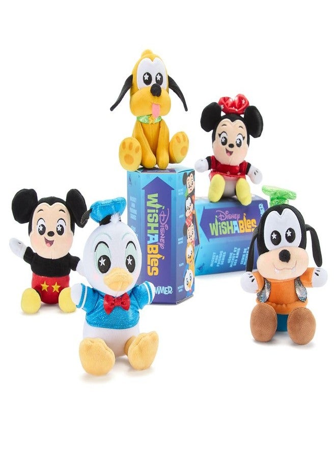 Disney Store Official Mickey Mouse & Friends Wishables Shimmer Series - Disney Blind Box Plush - 5 Inch Mystery Toys with Detailed Micro Plush Sculpting, Embroidered Stars and Shimmering Outfits - Image 1