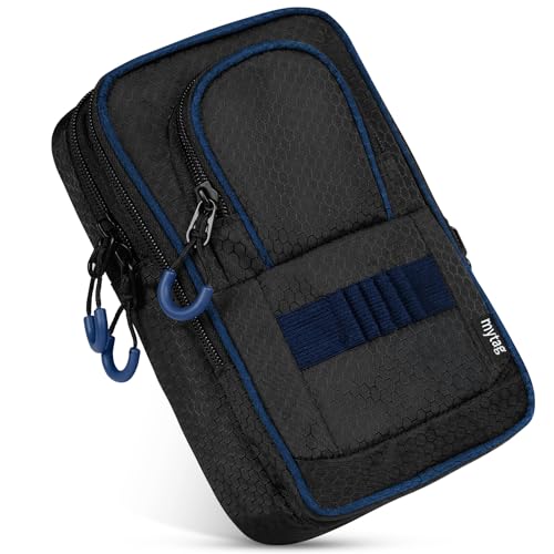 mytag Golf Ball Bag Pouch Store 1215 Balls Golf Valuables Pouch Portable Outfit Organizer Bag Organizer Case Multipocket BlueBlack - Image 1