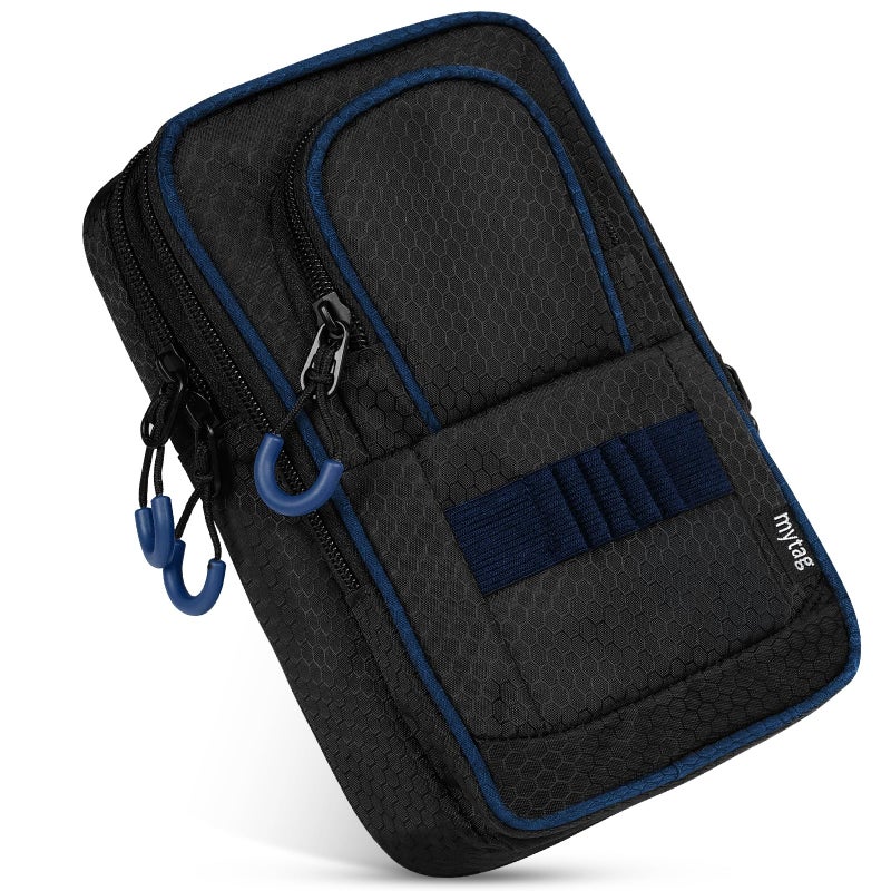 mytag Golf Ball Bag Pouch Store 1215 Balls Golf Valuables Pouch Portable Outfit Organizer Bag Organizer Case Multipocket BlueBlack - Image 2