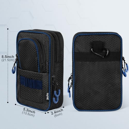 mytag Golf Ball Bag Pouch Store 1215 Balls Golf Valuables Pouch Portable Outfit Organizer Bag Organizer Case Multipocket BlueBlack - Image 3