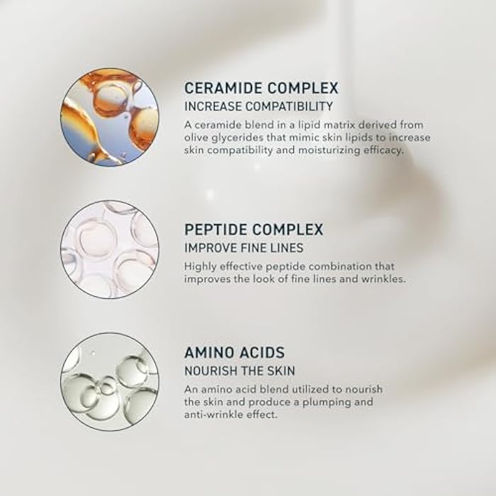 Prequel Skin Half and Half Fluid Moisturizer Face Cream. Lightweight Ceramide Peptide Lotion for All Skin Types, including Dry and Sensitive. Hydrating Facial Cream for Women and Men - Image 3