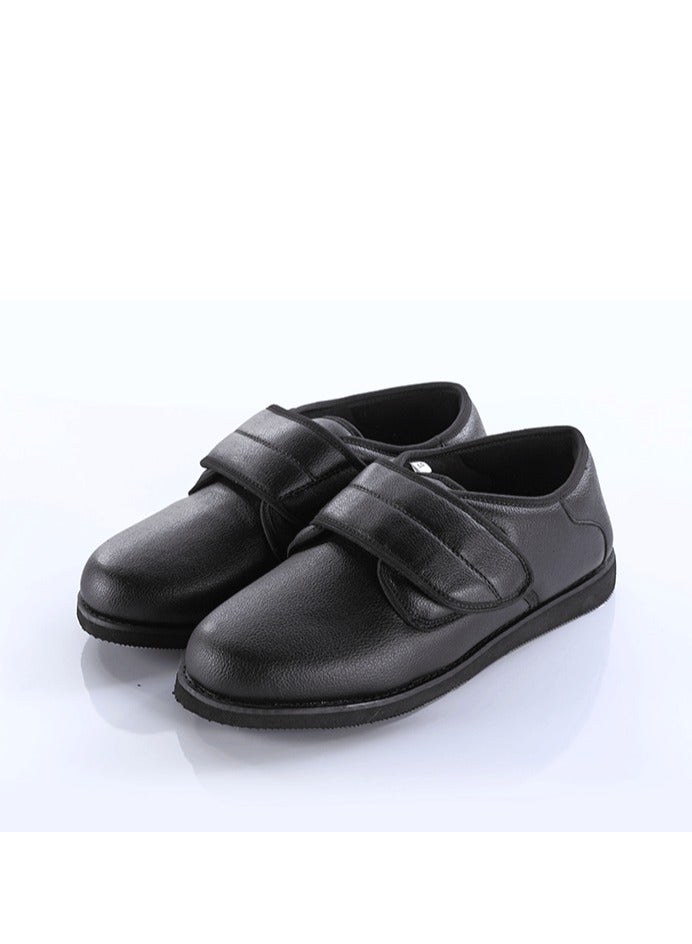 HT Medical diabetes shoes for patients with diabetes and swollen feet - medical shoes for diabetics, for adults of both sexes, size 42, black - Image 1