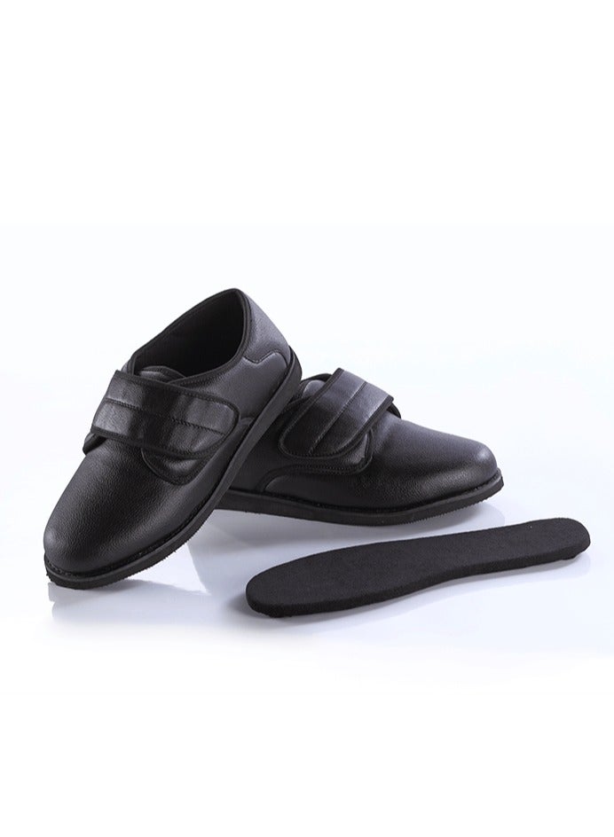 HT Medical diabetes shoes for patients with diabetes and swollen feet - medical shoes for diabetics, for adults of both sexes, size 42, black - Image 2