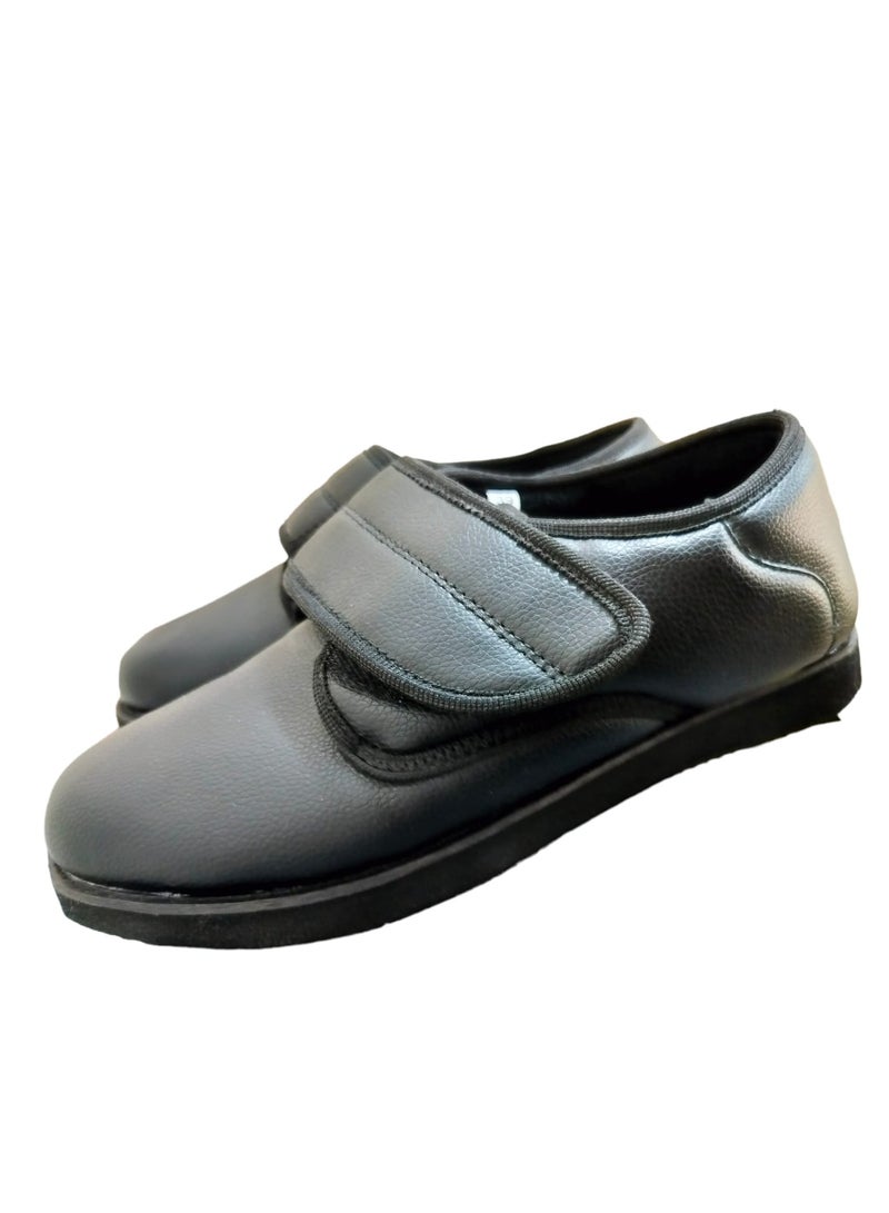 HT Medical diabetes shoes for patients with diabetes and swollen feet - medical shoes for diabetics, for adults of both sexes, size 42, black - Image 3