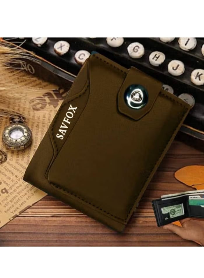 Savox Brown Cap Wallet - Image 1
