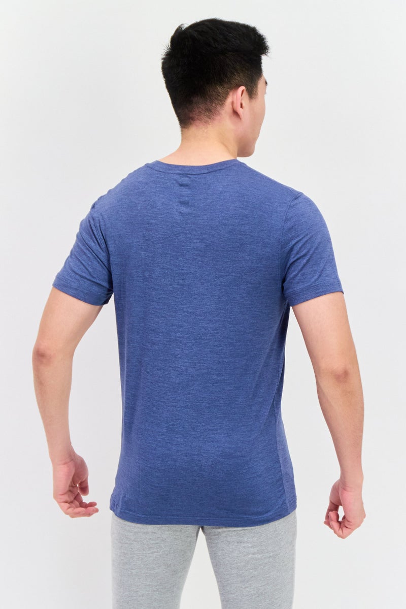 Legend Men 2 Piece Sportswear Fit Short Sleeves Training T-shirts, Blue - Image 4