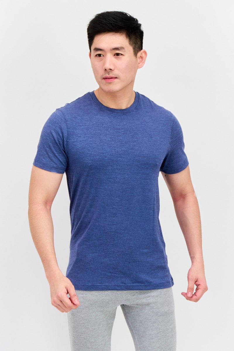 Legend Men 2 Piece Sportswear Fit Short Sleeves Training T-shirts, Blue - Image 5