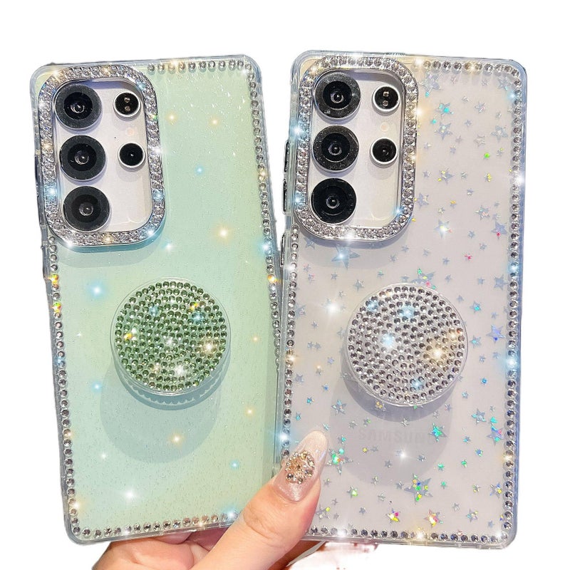 Protective Case | Clear | Acrylic Diamond Sparkle | Cover for Samsung S25 Ultra / Samsung S25 - Image 3