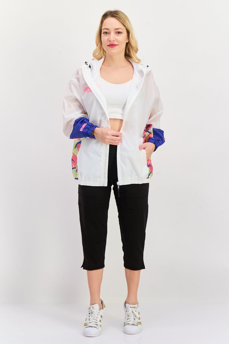 Aape By A Bathing Ape Women Brand Logo Windbreaker Jackets, White  - Image 4