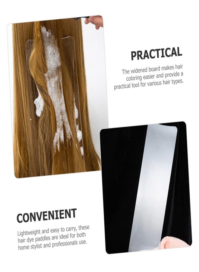 FOYTOKI Transparent Hair Highlighting Board Dye Paddle Hair Color Board Lightweight Non-Teeth Foil for Precise Coloring at Home and Salon - Image 2