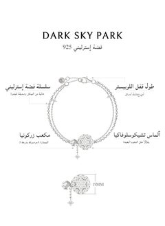 AWNL Women's Bracelet With Sterling Silver 18K White Gold Plated Gift For Ladies, Dark Sky Park Collection  - Image 5