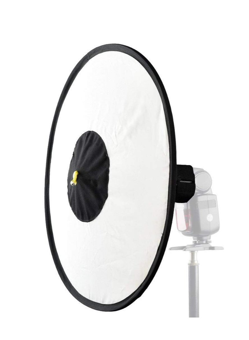 موزع ضوء Softbox للتصوير الفوتوغرافي باستخدام Speedlight، تصميم مخروطي مقاس 17 × 7 بوصة لتحسين الإضاءة - Image 2