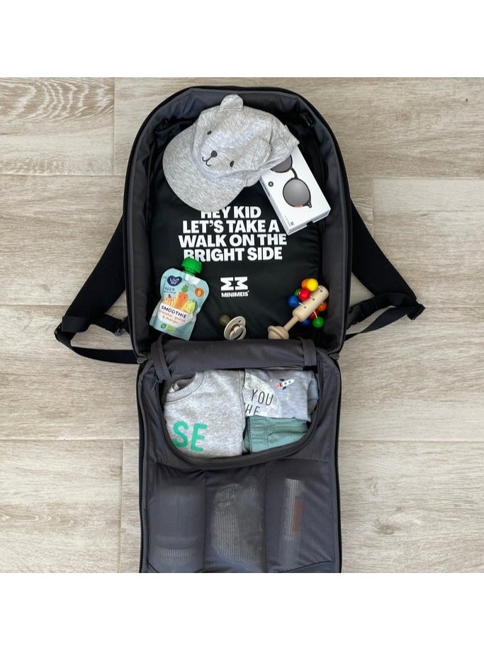 Minimeis - MiniMeis Universal Adult Backpack | 28 Liters | Compatible with Baby Shoulder Carriers | Daily Use | Travel | Hiking | Outdoor | Camping | Handwashable | Waterproof | Lightweight | Birch - Image 1