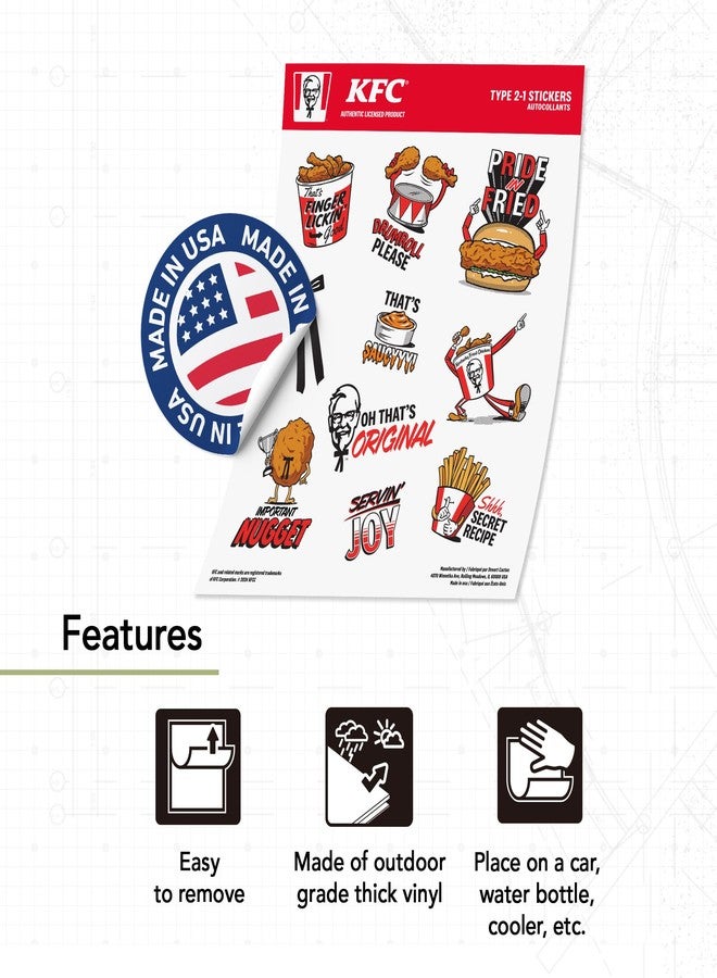 Desert Cactus ملصق كاكتوس الصحراء KFC ملصق دجاج كنتاكي ملصقات فينيل لابتوب زجاجة ماء سيارة دفتر قصاصات T2 (النوع 2-1) - Image 4