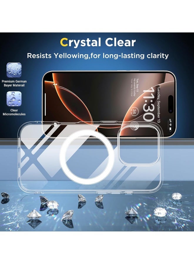 DUSALA iPhone 16 Pro Case Clear Compatible with Magsafe Anti Yellowing Grade Protection Shockproof Slim Phone Case for iPhone 16 Pro 6.3 inch  - Image 3