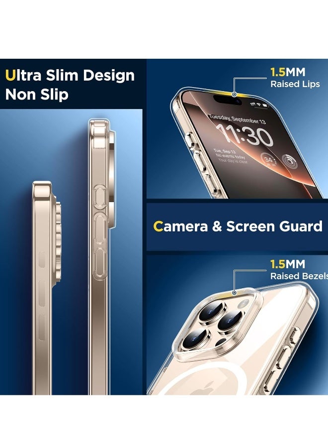 DUSALA iPhone 16 Pro Case Clear Compatible with Magsafe Anti Yellowing Grade Protection Shockproof Slim Phone Case for iPhone 16 Pro 6.3 inch  - Image 5