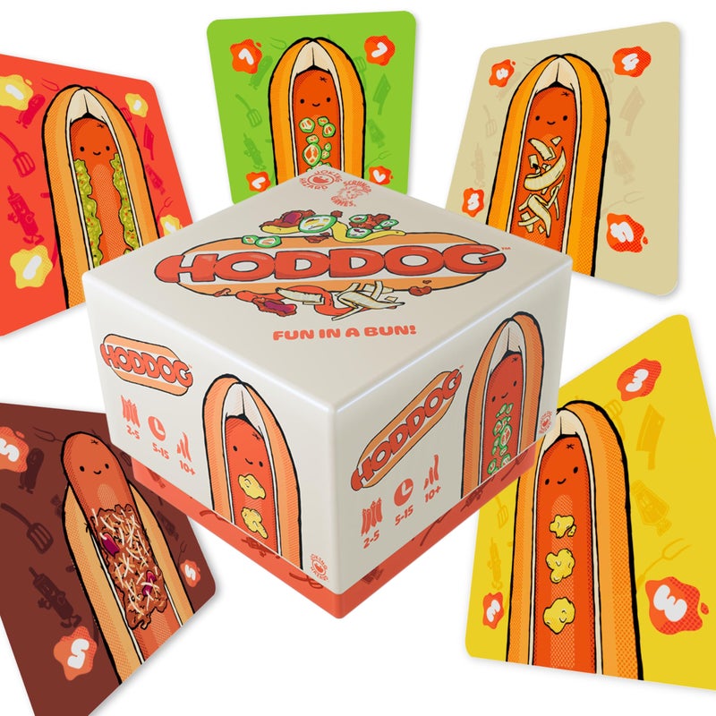 Joking Hazard Hoddog Card Game 82 Cards for Kids Adults Race to Build The Longest Hoddog with Fun Strategy Includes Ketchup Splat Cards Rulebook - Image 3
