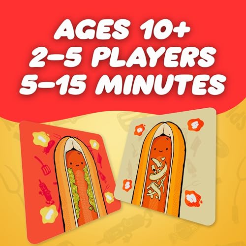 Joking Hazard Hoddog Card Game 82 Cards for Kids Adults Race to Build The Longest Hoddog with Fun Strategy Includes Ketchup Splat Cards Rulebook - Image 5
